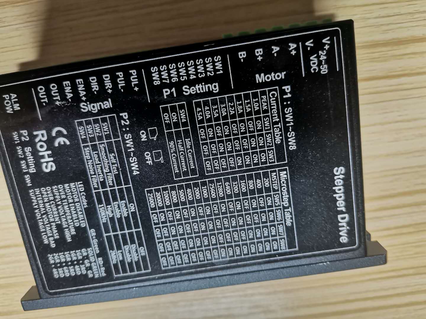 步進(jìn)馬達(dá)與驅(qū)動(dòng)器怎么配置