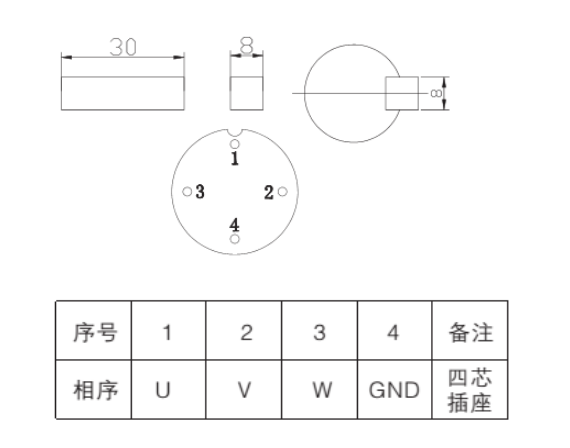 130三相步進(jìn)電機(jī)接線圖